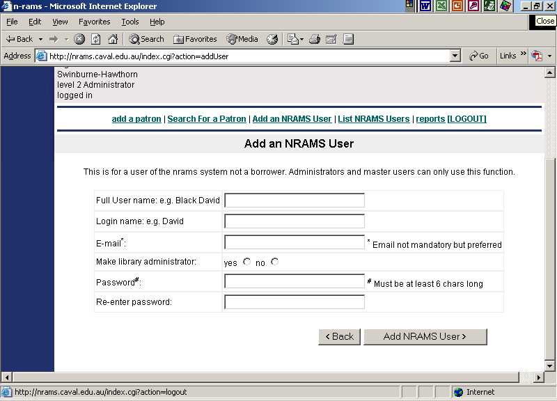 Add a User
