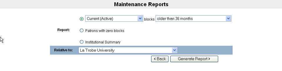 Clearing Blocks Older than 36 Months